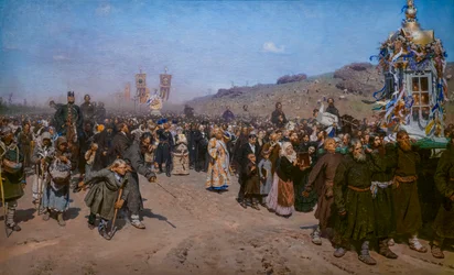 PROCISSÃO RELIGIOSA NA PROVÍNCIA DE KURSK