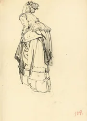Mulher de vestido por trás, c. 1872-1875