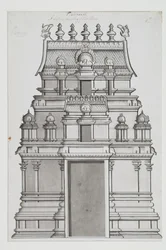 Um gopuram de dois andares
