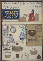 Álbum do comércio de Caxemira, c.1860 (aguarela sobre papel)