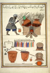 Álbum do comércio de Caxemira, c.1860 (aguarela sobre papel)