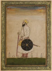 Bahram Khan, um oficial da corte de Shah Jahan, Índia Mughal, c.1720