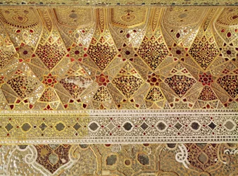 Detalhe da Galeria de Espelhos, Sheesh Mahal, Forte de Lahore