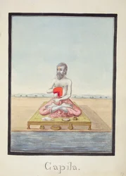 MSS EUR C 116/1 f.77r O sábio, Kapila, do épico hindu 