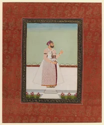 Munir al-Mulk Bahadur, 1875-1900 (wc opaca e ouro sobre papel)