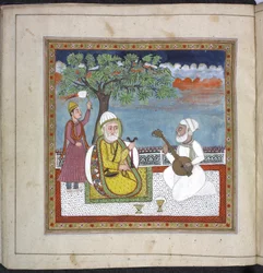 Panj.D.4 f.9 (esquerda), Livro de Oração de Rani Jindan