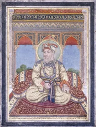 Retrato de Akbar Shah II, início do século XIX