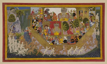 Sītā pede a morte; Rāvaṇa prepara forças enquanto os aliados de Rāma cercam Laṅkā