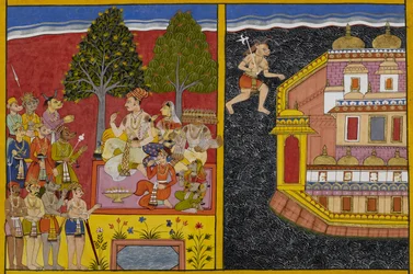 Sumāli insta Rāvaṇa a apoderar-se de Laṅkā enquanto Prahasta procura a aprovação de Vaisravaṇa