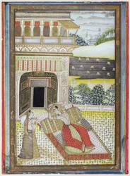 O Rani Abandonado, de Ragamala, Rajasthan School