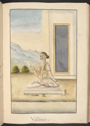 O sábio Valmiki, autor do "Ramayana