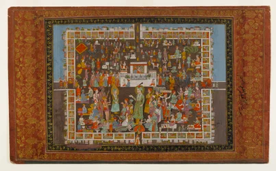 Yusuf e Zulaykha, 1875-1900 (wc opaco e ouro no papel)