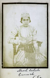 [Retrato de] Meah Sahub, Eunuch, c.1856-57 (foto a p/b)