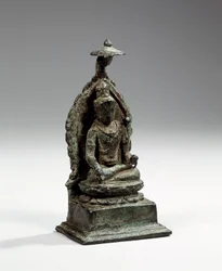 Figura javanesa central de Padmapani, final do século IX (bronze)