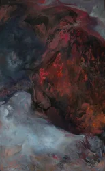 Magma Stories, 2024 (óleo sobre tela)