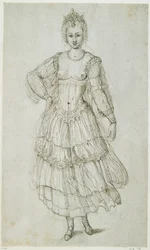 A Daughter of the Morn, c.1611 (caneta e tinta sobre papel)