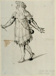 A druid, c.1638 (caneta e tinta sobre papel)