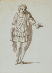 Zephyrus (caneta e tinta sobre papel)