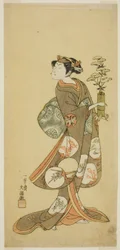 O ator Yamashita Kyonosuke I em um papel feminino