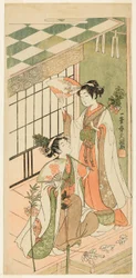 The Shrine Dancers (Miko) Ohatsu and Onami