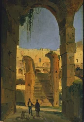 Ruínas romanas (óleo sobre tela)