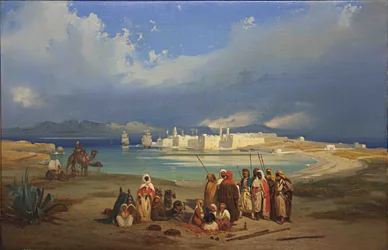 O istmo de Suez, ca 1845