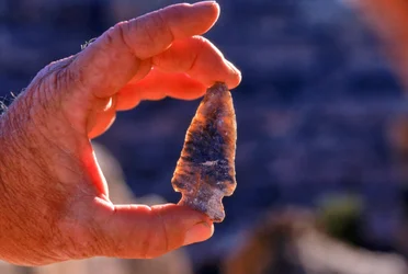 Antiga ponta de seta anazasi, Utah