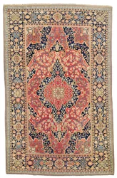 Tapete Kashan &39;Mohtasham&39;, c.1890 (lã)