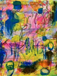 Expressionismo abstrato colorido