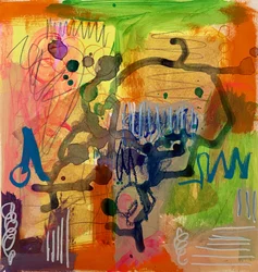 Abstrato dinâmico e colorido