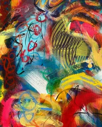 Expressionismo abstrato vibrante