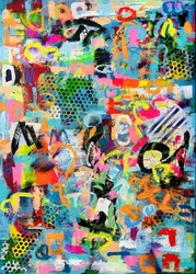 Graffiti abstrato vibrante