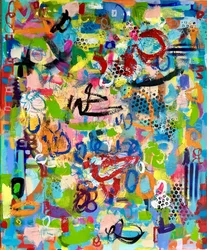 Jogo abstrato vibrante