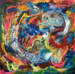 Abstrato dinâmico e vibrante