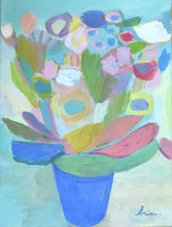 Bouquet abstrato vibrante