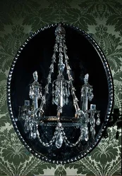 Candelabro de espelho, irlandês, final do século XVIII (vidro)