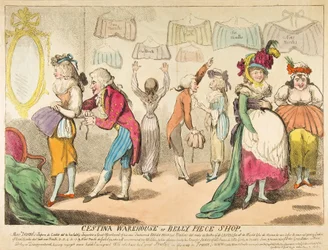 Armazém de Cestina ou loja da parte da barriga, bar. 1793