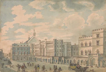 Vista das Casas dos Senhores e Comuns do Antigo Pátio do Palácio