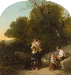 Paisagem com figuras