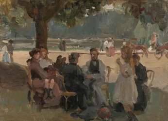 No Bois de Boulogne, perto de Paris