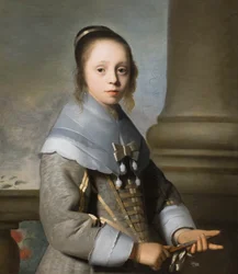 Retrato de uma rapariga, c.1650 (óleo sobre tela)