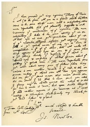 Carta de Sir Issac Newton a William Briggs, 20 de junho de 1682.