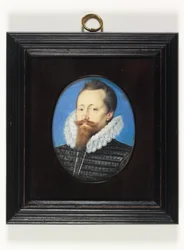 Um cavalheiro, talvez Edward Cecil, Visconde Wimbledon (aguarela em velino)