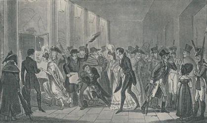 Depois da ópera, 1821, 1920. Artistas: Isaac Robert Cruikshank, George Cruikshank.