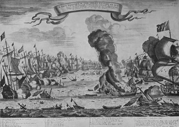 A Batalha de Barfleur, c1695, 1924