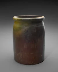 Crock, c. 1873-1882 (grés esmaltado)