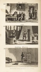 O comércio na Regency England: Ale-house, moinho de seda e tecelão de meias