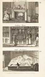 O comércio na Regency England: Ornamentos de reserva, cerâmica e refinador de sal