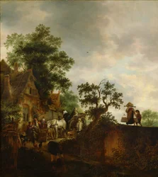 Viajantes parando em uma pousada, 1645