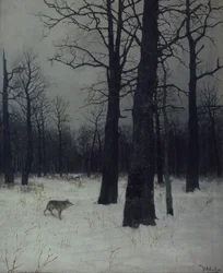 Floresta no inverno, 1885